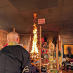 護摩供養(護摩堂)の様子