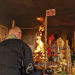 護摩供養(護摩堂)の様子