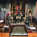 護摩堂(清掃中)の様子