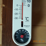 本堂内の温度・湿度計
