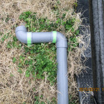 敷地内の水系配管補修