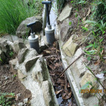 排水溝の清掃