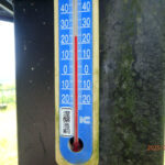 涅槃池前の気温