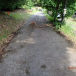 境内の様子(清掃中)