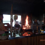 護摩供養(護摩堂)の様子