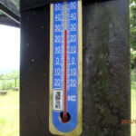 涅槃池前の気温