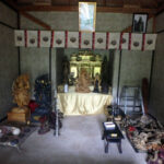 観音堂(清掃中)の様子