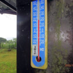 涅槃池前の気温