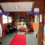 水子地蔵堂(清掃中)の様子