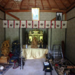 観音堂(清掃中)の様子