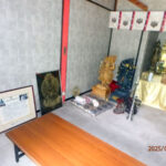 観音堂(清掃中)の様子