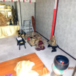 観音堂(清掃中)の様子