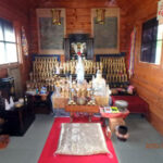 水子地蔵堂(清掃中)の様子