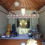 観音堂(清掃中)の様子