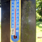 涅槃池前の気温