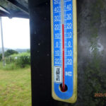 涅槃池前の気温