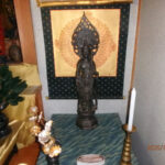 護摩堂(清掃中)の様子